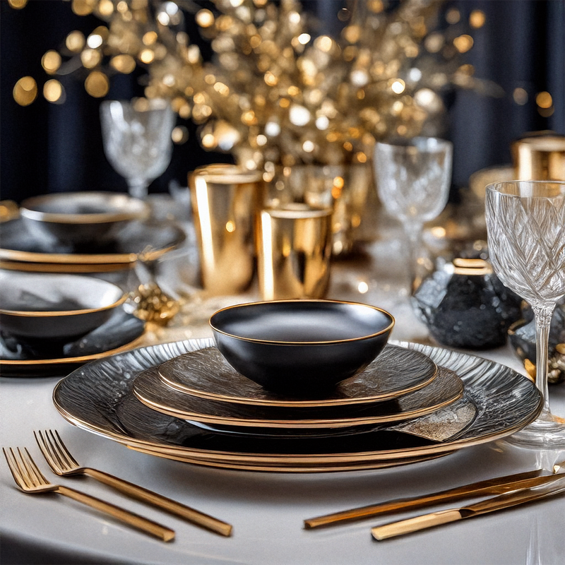 Elevate meals with the Elegant Ceramic Dinnerware Set for Daily Use, blending style and durability for any occasion.