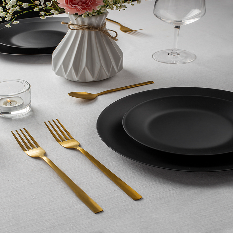 Elevate your meals with the Elegant Stainless Steel Flatware Set for Everyday Use, perfect for any dining occasion.