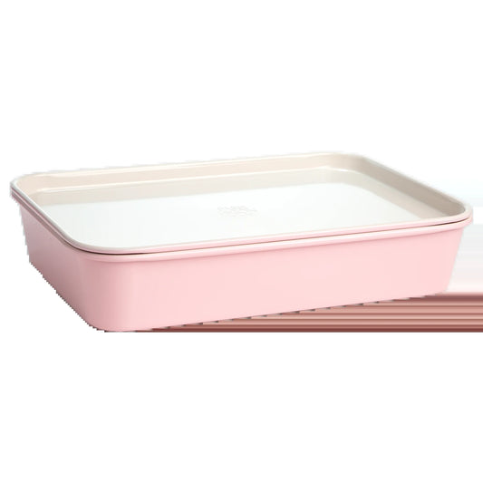 4 Piece Nested Bakeware Set, Pink