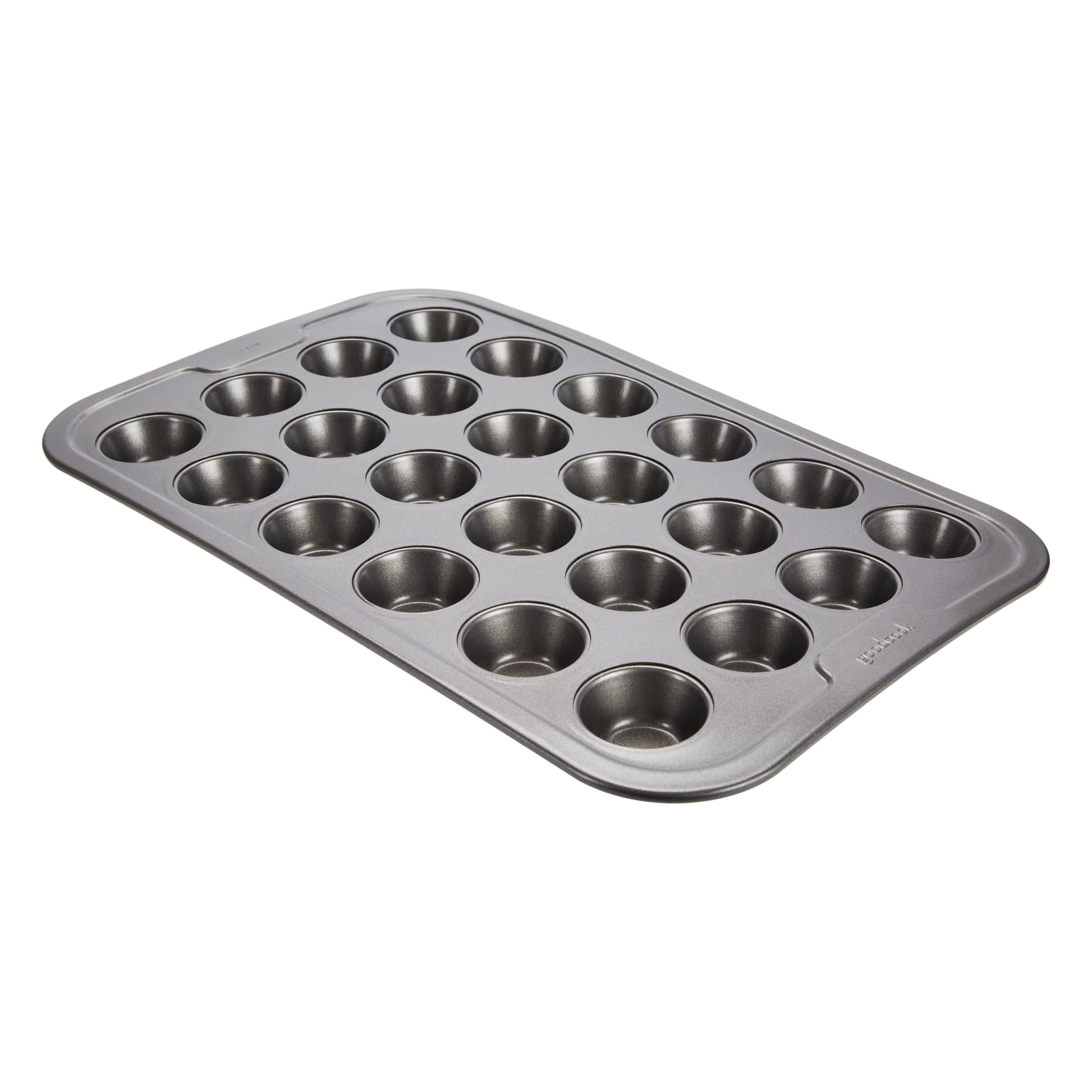 PRO Nonstick Steel Mini Muffin Pan , 24 Cup, Gray