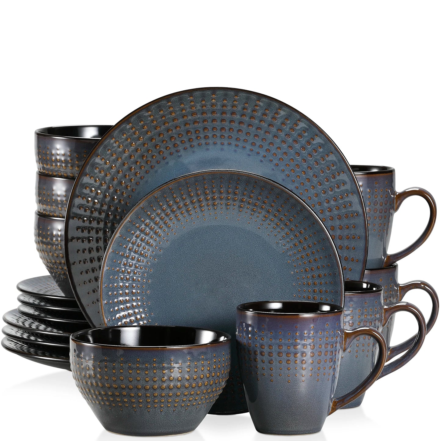 Vancasso Guto - Elegant Embossed Stoneware Dinnerware Set