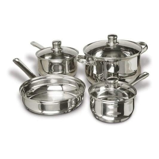 Gibson Home Landon 7-Piece Stainless Steel Cookware Set